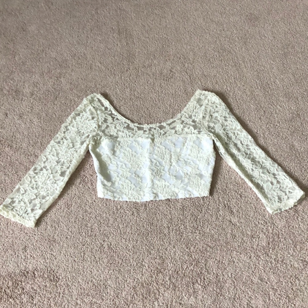 Abercrombie and Fitch lace crop top